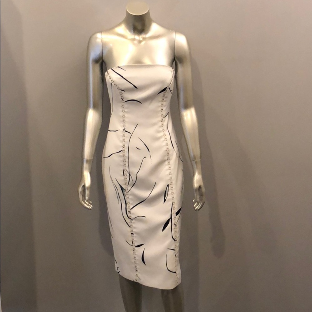 NWT KEEPSAKE the LABEL white printed dress